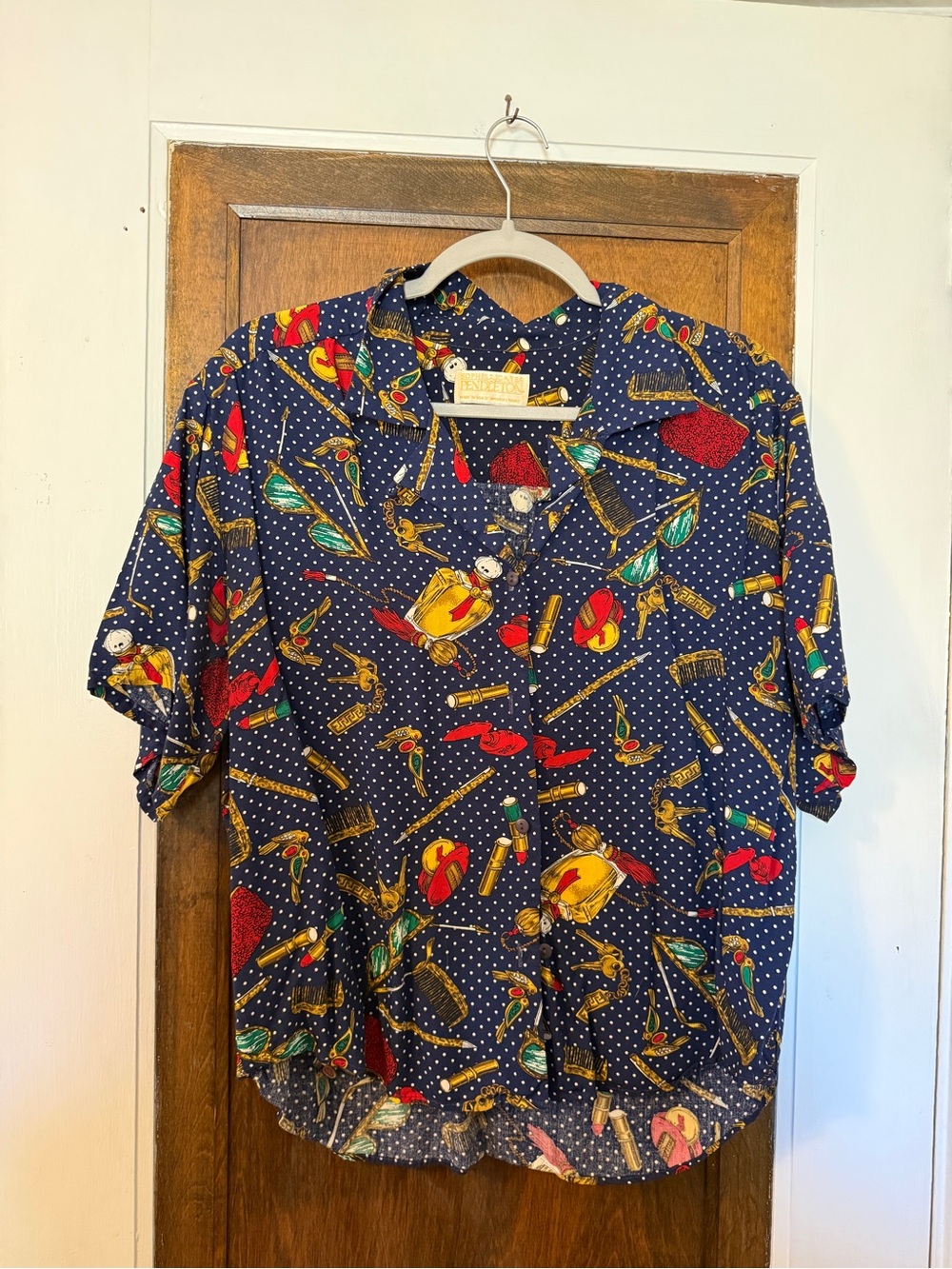Pendleton Navy Print Short-Sleeve Shirt